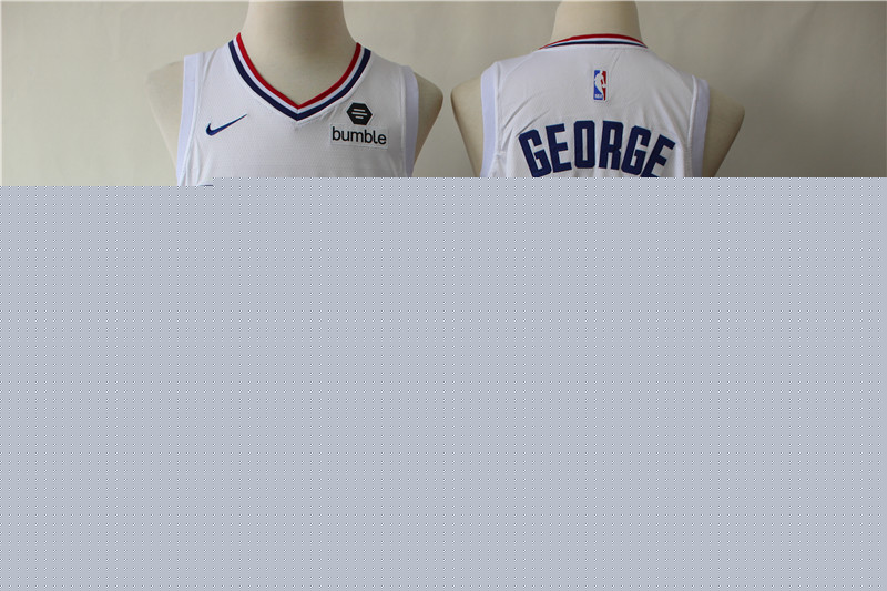 Men Los Angeles Clippers #13 George white Game Nike NBA Jerseys